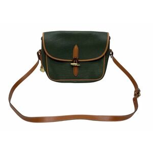 Vintage DOONEY & BOURKE Green Shoulder Bag Toggle Purse Handbag Cross Body 12x10